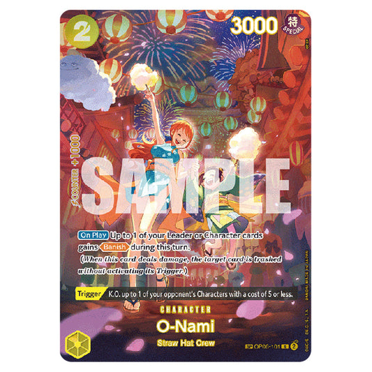 O-Nami OP06-101-(OP07) card from the One Piece set 500 Years in the Future