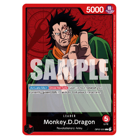 One Piece - 500 Years in the Future - Monkey.D.Dragon (Leader) - OP07- One Piece - 500 Years in the Future - Monkey.D.Dragon (Leader) - OP07-