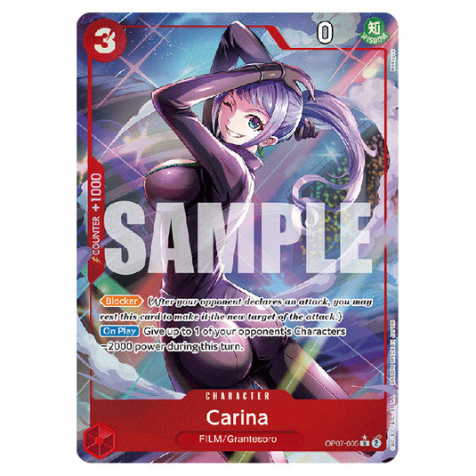 Carina OP07-005a card from the One Piece set 500 Years in the Future