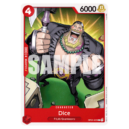 Dice OP07-007 card from the One Piece set 500 Years in the Future