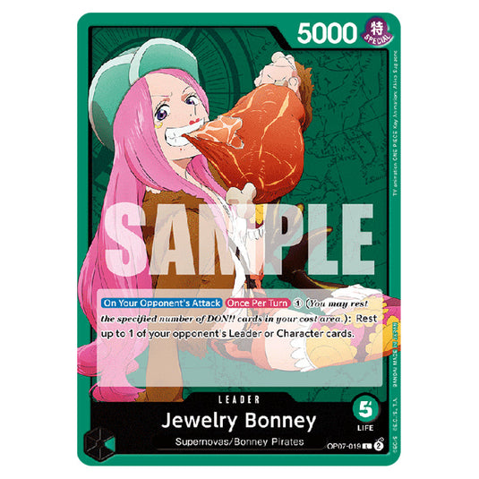 Jewelry Bonney OP07-019 card from the One Piece set 500 Years in the Future