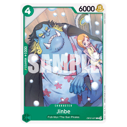 Jinbe OP07-027 card from the One Piece set 500 Years in the Future