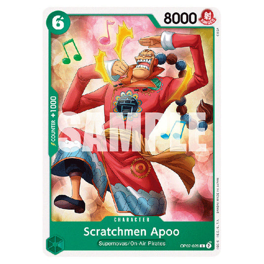 Scratchmen Apoo OP07-028 card from the One Piece set 500 Years in the Future