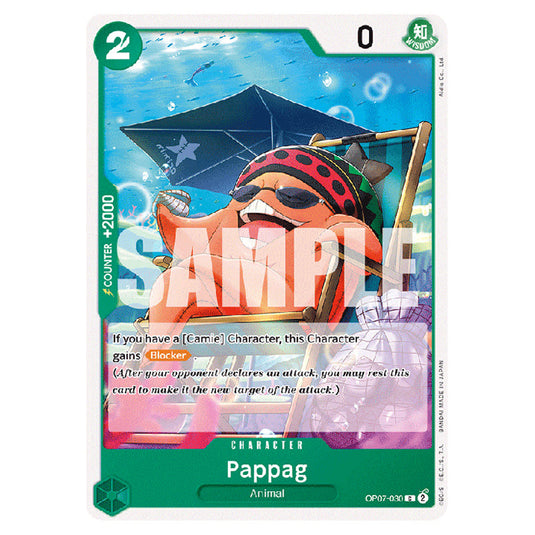 Pappag OP07-030 card from the One Piece set 500 Years in the Future