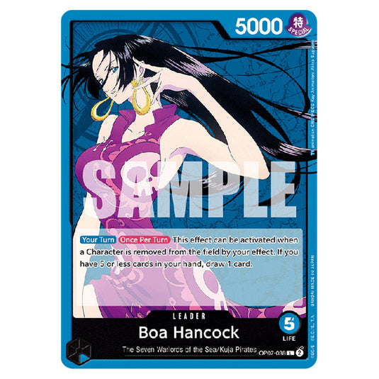 Boa Hancock OP07-038 card from the One Piece set 500 Years in the Future