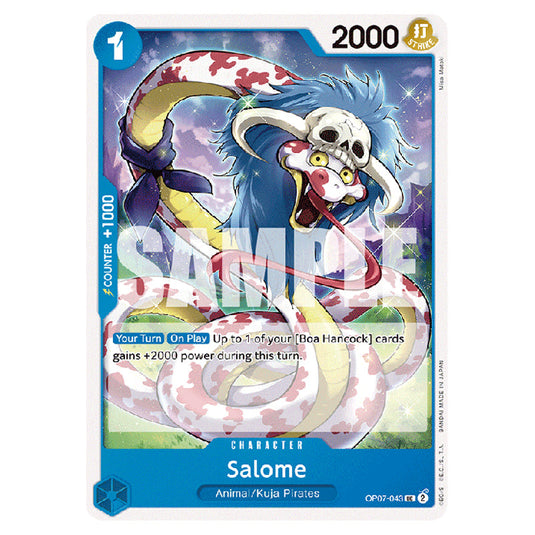 Salome OP07-043 card from the One Piece set 500 Years in the Future