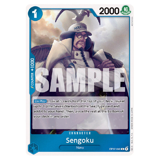 Sengoku OP07-046 card from the One Piece set 500 Years in the Future