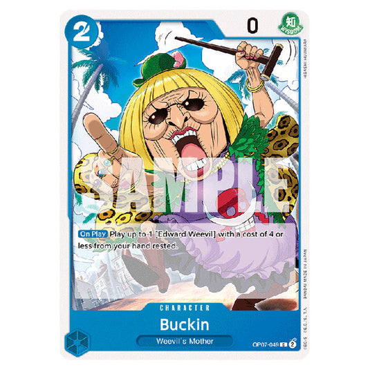 Buckin OP07-049 card from the One Piece set 500 Years in the Future