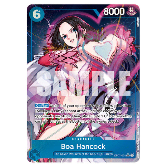 Boa Hancock OP07-051a card from the One Piece set 500 Years in the Future