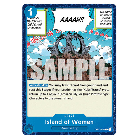 Island of Women OP07-058 card from the One Piece set 500 Years in the Future