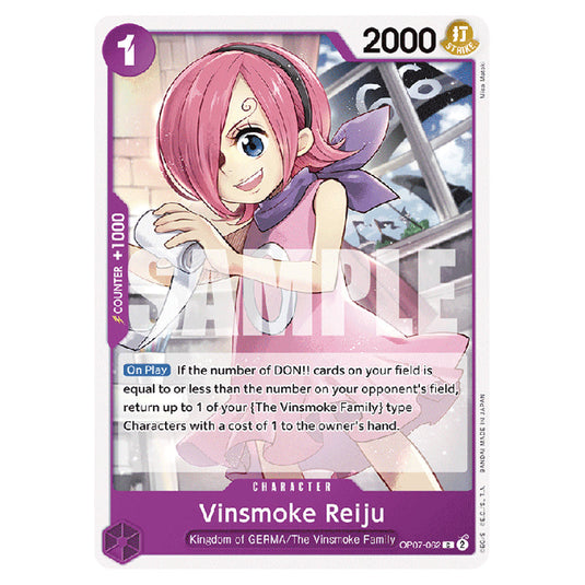 Vinsmoke Reiju OP07-062 card from the One Piece set 500 Years in the Future