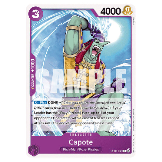 Capote OP07-063 card from the One Piece set 500 Years in the Future