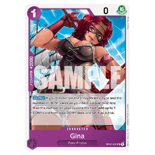 Gina OP07-065 card from the One Piece set 500 Years in the Future