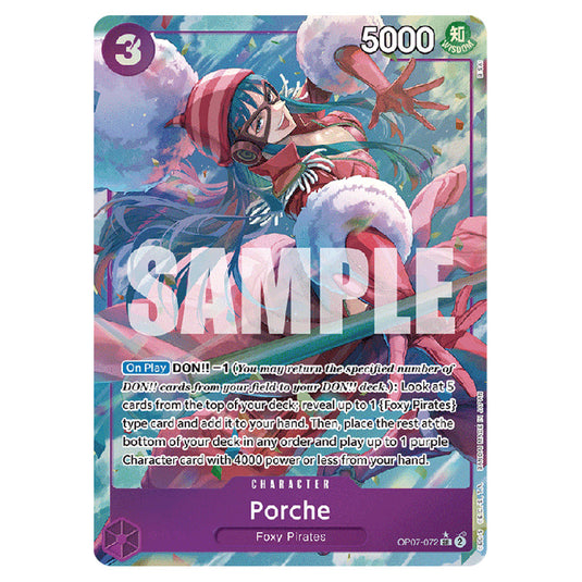 Porche OP07-072a card from the One Piece set 500 Years in the Future