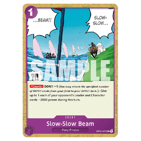 Slow-Slow Beam OP07-075 card from the One Piece set 500 Years in the Future