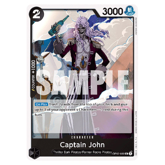 Captain John OP07-082 card from the One Piece set 500 Years in the Future