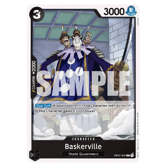 Baskerville OP07-087 card from the One Piece set 500 Years in the Future