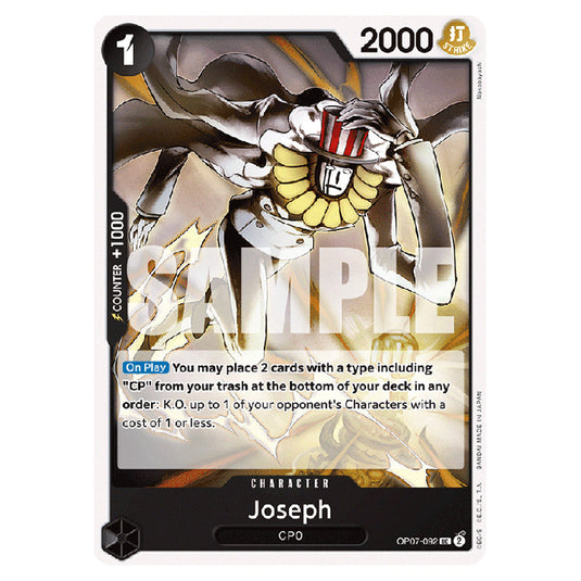 Joseph OP07-092 card from the One Piece set 500 Years in the Future