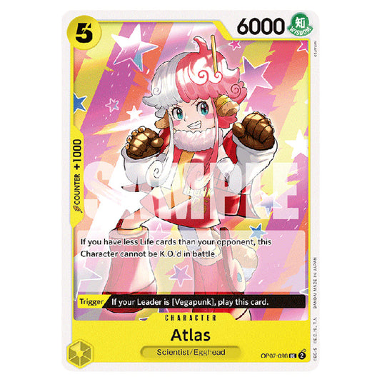 Atlas OP07-098 card from the One Piece set 500 Years in the Future