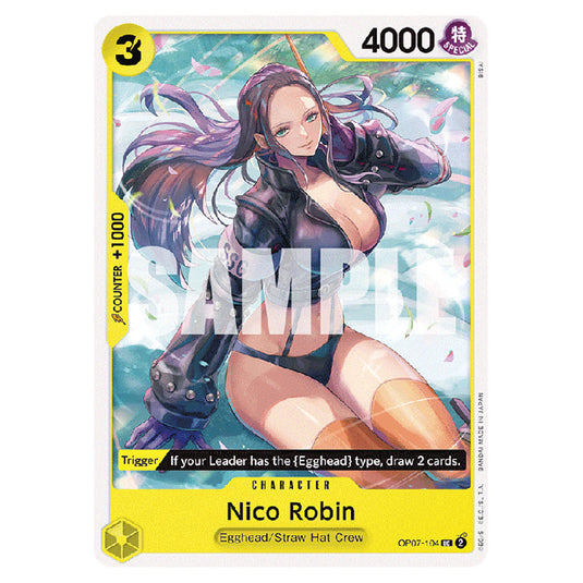 Nico Robin OP07-104 card from the One Piece set 500 Years in the Future