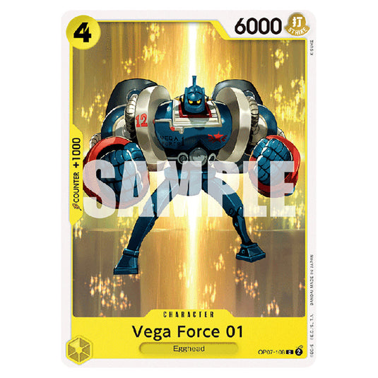 Vega Force 01 OP07-108 card from the One Piece set 500 Years in the Future