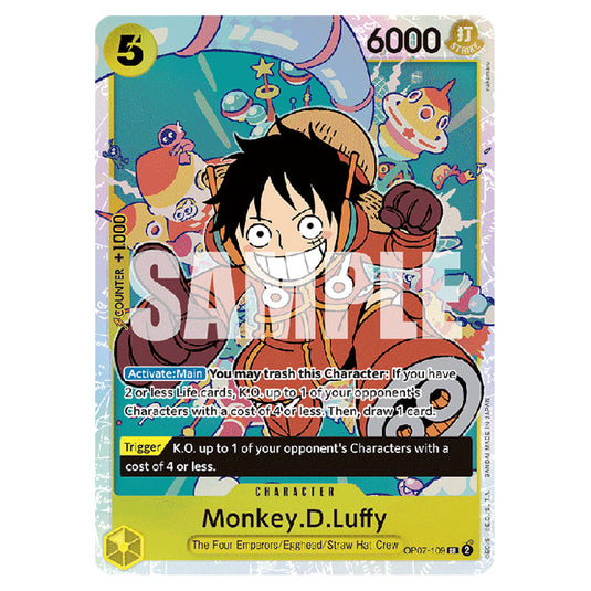 Monkey.D.Luffy OP07-109 card from the One Piece set 500 Years in the Future