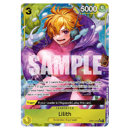 Lilith OP07-111a card from the One Piece set 500 Years in the Future