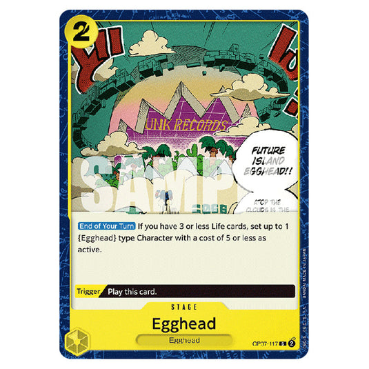 Egghead OP07-117 card from the One Piece set 500 Years in the Future