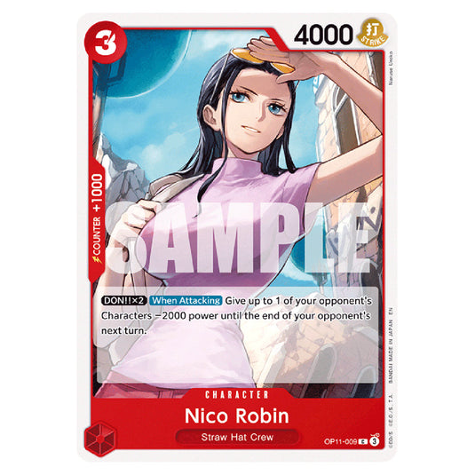 Nico Robin OP11-009 card from the One Piece set A Fist of Divine Speed