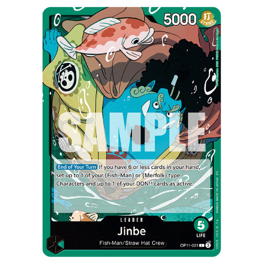 Jinbe OP11-021 card from the One Piece set A Fist of Divine Speed