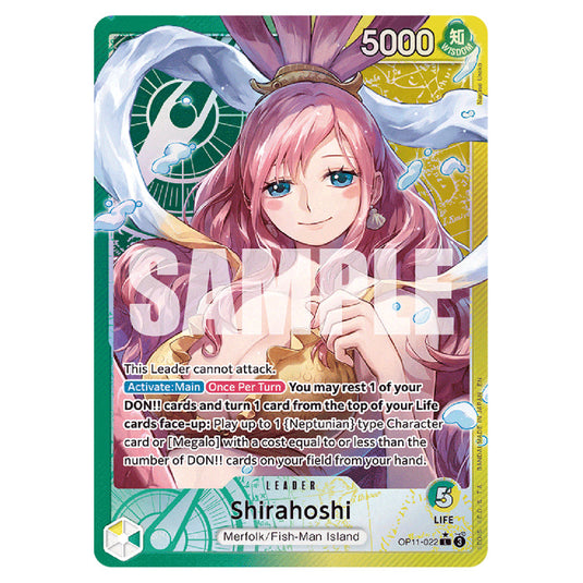Shirahoshi OP11-022a card from the One Piece set A Fist of Divine Speed