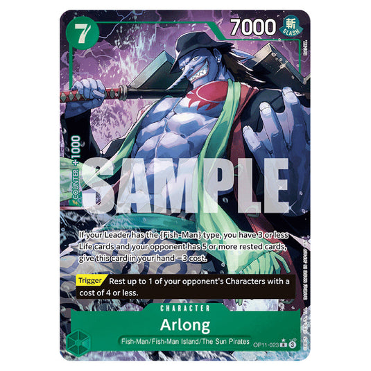 arlong one piece card game One Piece - A Fist of Divine Speed - Arlong (Rare)