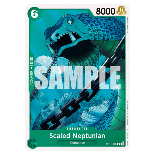 Scaled Neptunian OP11-026 card from the One Piece set A Fist of Divine Speed
