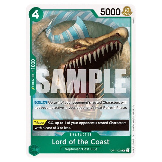 Lord of the Coast OP11-028 card from the One Piece set A Fist of Divine Speed