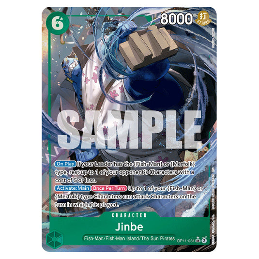 Jinbe OP11-031a card from the One Piece set A Fist of Divine Speed