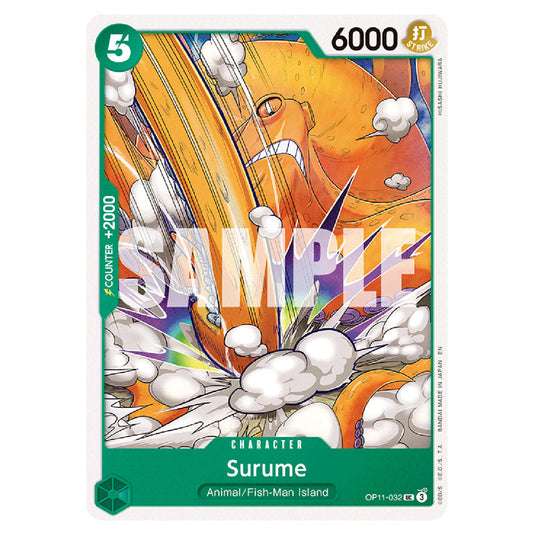 Surume OP11-032 card from the One Piece set A Fist of Divine Speed