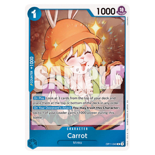 Carrot OP11-049 card from the One Piece set A Fist of Divine Speed