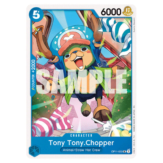 Tony Tony.Chopper OP11-053 card from the One Piece set A Fist of Divine Speed