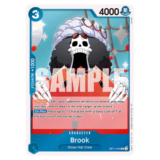 Brook OP11-056 card from the One Piece set A Fist of Divine Speed