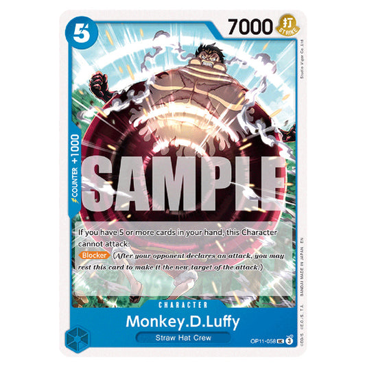 Monkey.D.Luffy OP11-058 card from the One Piece set A Fist of Divine Speed