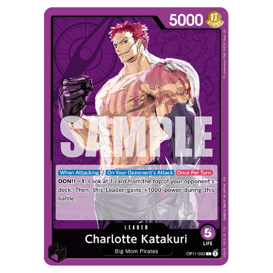 Charlotte Katakuri OP11-062 card from the One Piece set A Fist of Divine Speed