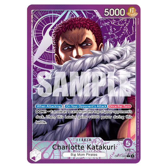 Charlotte Katakuri OP11-062a card from the One Piece set A Fist of Divine Speed