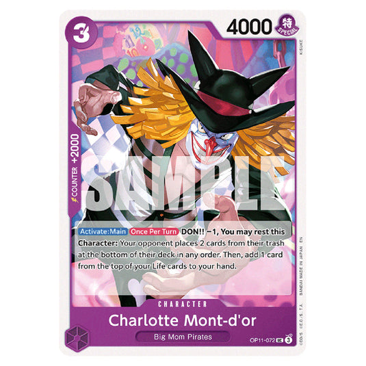 Charlotte Mont-d'or OP11-072 card from the One Piece set A Fist of Divine Speed