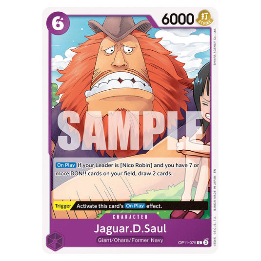 Jaguar.D.Saul OP11-075 card from the One Piece set A Fist of Divine Speed