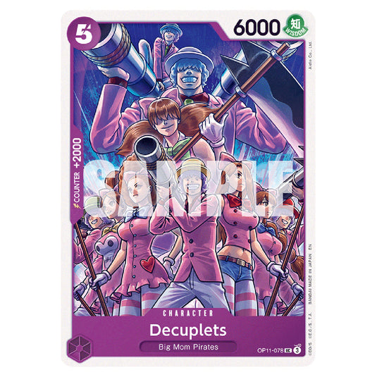 Decuplets OP11-078 card from the One Piece set A Fist of Divine Speed
