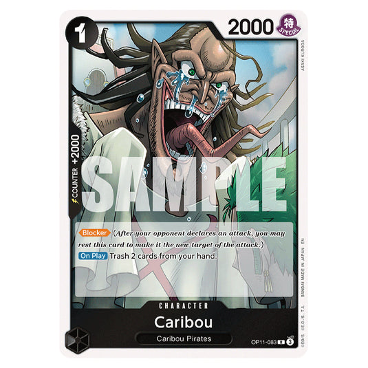 Caribou OP11-083 card from the One Piece set A Fist of Divine Speed
