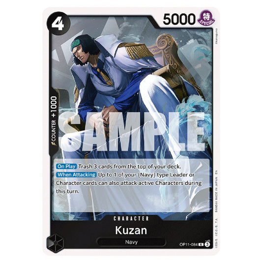 Kuzan OP11-084 card from the One Piece set A Fist of Divine Speed