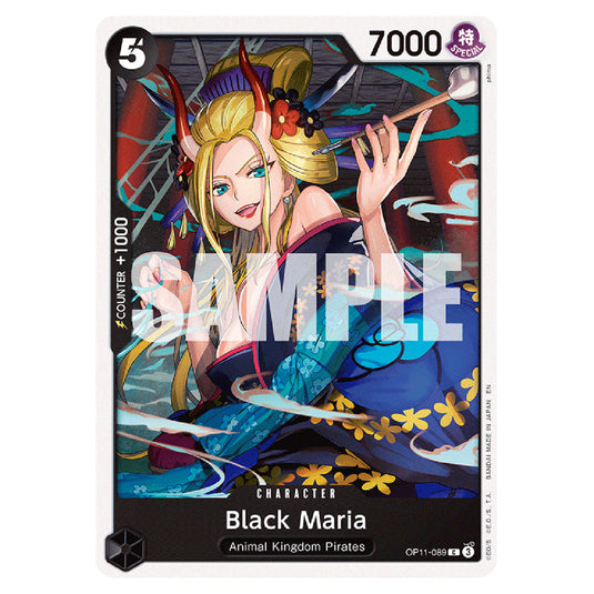 Black Maria OP11-089 card from the One Piece set A Fist of Divine Speed