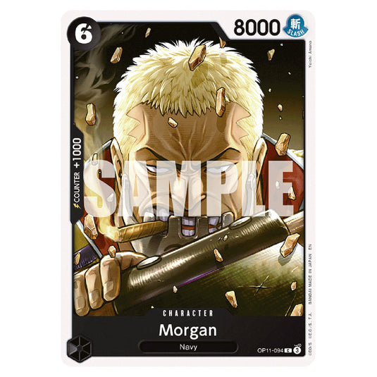 Morgan OP11-094 card from the One Piece set A Fist of Divine Speed