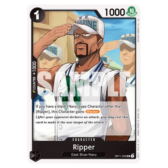 Ripper OP11-096 card from the One Piece set A Fist of Divine Speed